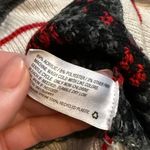 Mossimo Women’s XXL Gray Red Holiday Sweater Reindeer Snowflake Winter Christmas Photo 7