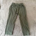 CAbi  Olive Green Drawstring Waist Utility Jogger‎ Pants Women's Size S School Photo 4
