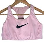 Nike Sports Bra Womens L Pink Mesh Back Racerback Sportswear Athleisure Fitness Photo 0