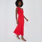 Tuckernuck NWT x India Hicks Scarlet Red One Shoulder Carmen Dress size small Photo 7