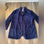 Spiegel VTG Elements Corduroy Jacket Button Down Suede Navy Blue Hippie Boho Size 2X Photo 4