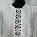 Love X Design Rina Long Sleeve Dotted Chiffon Lace Trim Dress Size Mediu… Size M Photo 5