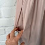 The Frock NYC Peach Midi Dress button down front long sleeve Pockets Modest XL Orange Photo 5