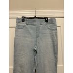 Spanx Flare Denim Pull On Jeans Size 1X Blue Light Wash Stretch Shaping Slimming Photo 1