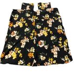 Terra & Sky Plus Size  Black Floral PullUp Leggings Size 0X/14W EUC #4026 Photo 0