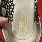 Toms Red Heeled Open Toe Wedges Womens Size 9 Photo 7