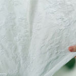 Madonna & Co White Floral Textured Blouse Romantic Statement Top Size XL Photo 3