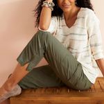 Chico's Chico’s Cotton Lyocell Blend Soft Washed Cargo Zip-Hem Crop Pants Photo 9