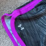 Under Armour  Semi-Fitted Heat Gear Black/Purple Running Shorts SIZE S Photo 1