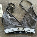 Adidas NEW Womens Purebare Light-Support Sports Bra, HG3784 Gray Bra XXS Photo 2