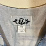 ✨ Vintage Ride Blue White Plaid Western Vest Medium Nepal Photo 2