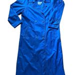 Vintage 80's Raingear Royal Blue raglan Sleeves Raincoat size 10 Photo 1