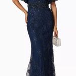 Mac Duggal  Embellished Butterfly Sleeve Tulle Gown - Size 4 (New) Photo 0