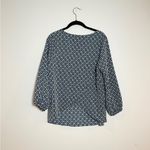 Julie Brown  Geometric Chain Print Blouse with Overlapping Back Photo 2