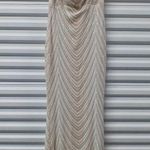 Love and Lemonade Women's Sequin Formal Evening Gown Size 1XL Tan Off Shoulder Photo 2