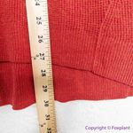 Madewell NEW Plus Asherton Waffle Henley Sweater in red, Christmas sweater, 1X Photo 10
