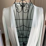 Eileen Fisher  Light Blue Open Front long casual minimalist cardigan size Large Photo 3