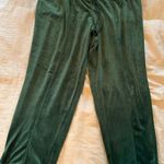 Women’s Green Velour Lounge Pants size 18/20 Photo 0
