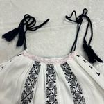 Q&A  Embroidered White navy small lined  boho Dress Photo 10