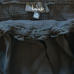 Lulus  Like a Fairy Tale Black Smocked Tie-Strap Tiered Maxi Dress Size M NEW Photo 7