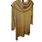 Womens Gold Relaxed Fit Sweater Cowl Neck Top Handkerchief Hem Size PL U Photo 4