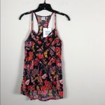 Somedays Lovin  Sun Feather Print Racerback Hi-Low Tank NWT Size XS Photo 4
