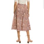 Ulla Johnson  Raquel Midi Skirt Tie Front Detail Floral Ruffle Tiered Size 0 XS Photo 2