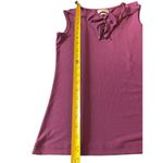 Van Heusen  Sleeveless Stretch V-neck Ruffled Purple Top XS Photo 4