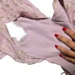 Free People Cross My Heart Jacquard Metallic Cutouts Maxi Dress Size: 2 Photo 5