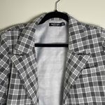 Nasty Gal  Women's Plaid Notched Lapel Open Front Cropped‎ Blazer Jacket Size 8 Photo 2