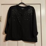 Covington #107  FAUX LEATHER EMBELLISHED CARDIGAN XL Photo 0