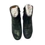 Isabel Marant $690  Green Metallic Dicker Western Ankle Booties Boots Size 35 Photo 1