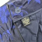 Dana Buchman Dana Buchanan petite floral silk vintage pencil skirt black & blue size 2 P Photo 10