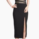 Likely  Nolita Mesh One-Shoulder Midi-Dress in Black sz 0 Photo 0