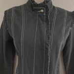 Miss Me NWOT boho black zip up jacket with tribal embroidered bottom and sleeves . Sz S Photo 3