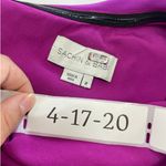 Sachin + Babi ‎ Dress Womens 2 Purple Davis Gown Crepe Asymmetrical Off Shoulder Photo 7