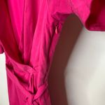 Line and Dot  Fuchsia Pink Ruffle 'Cherie' Wrap Dress Sz Small Photo 7