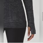 Lululemon  Restless Tight Knit Pullover Heather Black/ Charcoal Grey Size 6 Photo 3