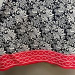 Max Studio  Dress Column Maxi Floral Black White Racerback Tank  Sleeveless Small Photo 9