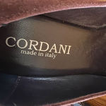 Cordani‎ Chunky Suede Wedge Sandals 38/7.5 Closed Toe Brown Platform Ankle Strap Photo 7