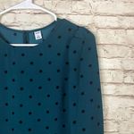 Old Navy NEW  Teal Dot Long Sleeve Shift Dress Photo 2