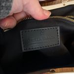 Stella Bianca leather straw crossbody bag purse gold chain Tan Photo 4