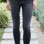 Frank & Eileen NWOT  Dark Gray Sligo Skinny Jeans Raw Hem high waisted  size 28 Photo 0