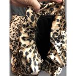 Speechless Black dress with satin Leopard Ruffle skirt and Bow Womens Size 9 Photo 6