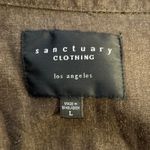 Sanctuary Clothing Women's Brown Linen Blend Utility Jacket Large Belt Neutral Photo 8