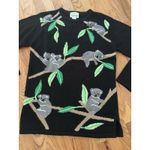 Quacker Factory 90s vintage  cute koala bear novelty sweater S teacher Photo 1