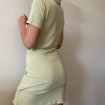 Button Up Shirt Dress Tan Photo 1