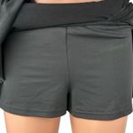 Tiger Mist Black Ruched Ruffle Layered Tiered Stretch Mini A-line Skort Skirt S Photo 3