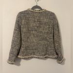 J.Crew  Women Braided Trim Jacket Speckled Tweed Blazer Old Money Career Size 4 Photo 1