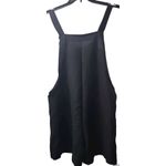 Women's Lightweight Romper‎ Overalls Jumper Shorts Black Front Pockets Casual OS Size undefined Photo 1